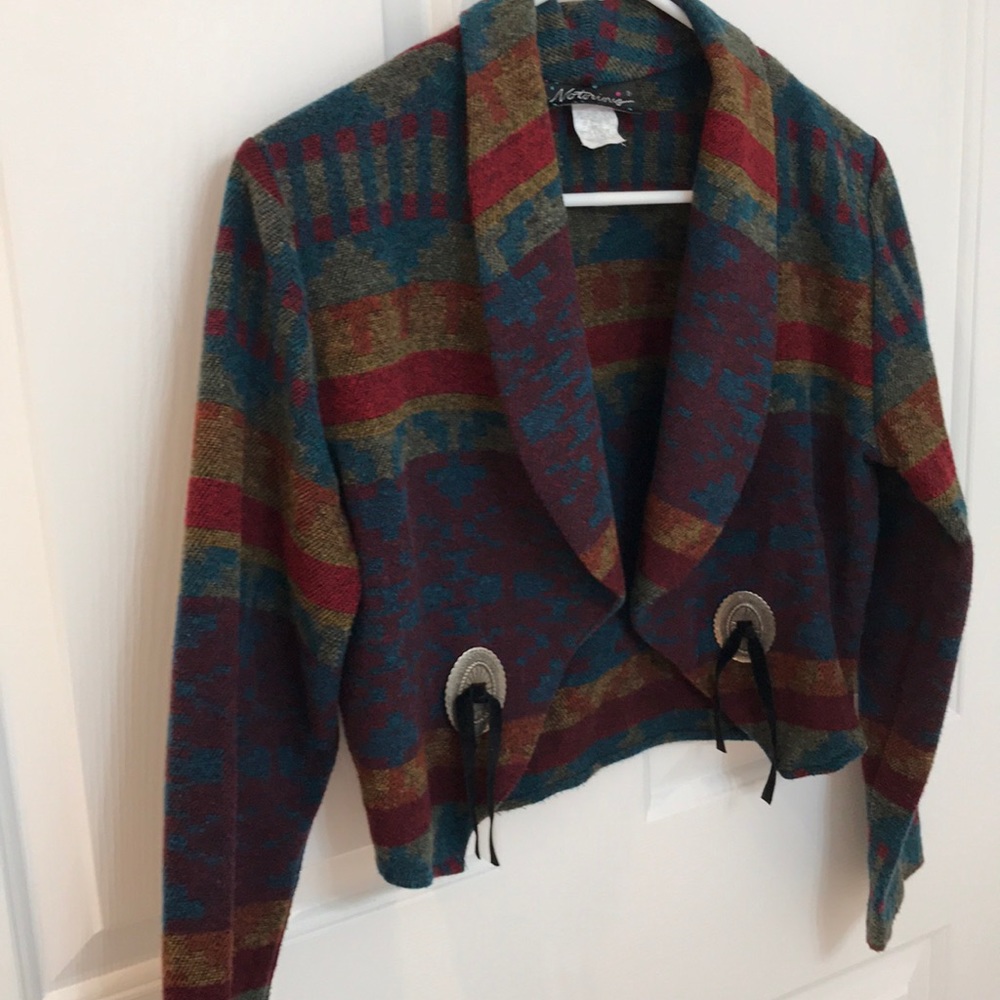 Vintage native /western jacket REAL SILVER